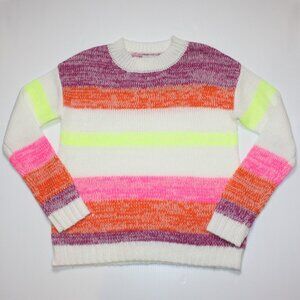 Allison Joy Women's Izzy Neon Stripe Sweater in size Small NWT MSRP $88